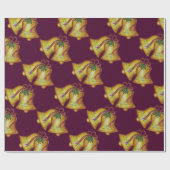 Kerk Kerst Bells Cadeaupapier (Vlak)