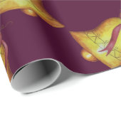 Kerk Kerst Bells Cadeaupapier (Rol Hoek)