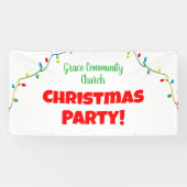 Kerk Kerstfeest gepersonaliseerde banner (Horizontaal)