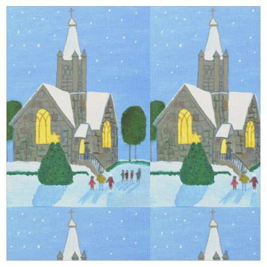 Kerk kerststof stof (Close Up)