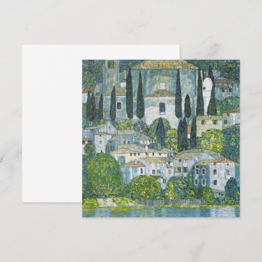 Kerk (Kirche) in Cassone door Gustav Klimt (Voorkant / Achterkant)