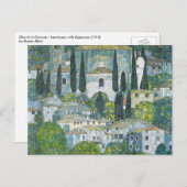 Kerk (Kirche) in Cassone door Gustav Klimt Briefkaart (Voorkant / Achterkant)