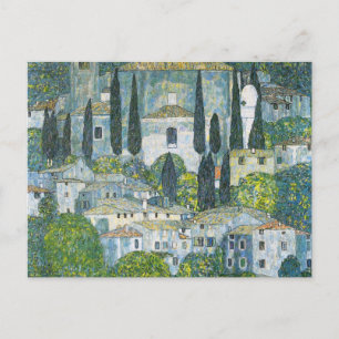Kerk (Kirche) in Cassone door Gustav Klimt Briefkaart