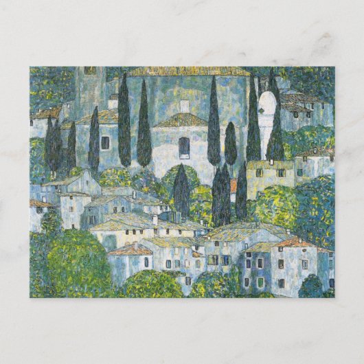 Kerk (Kirche) in Cassone door Gustav Klimt Briefkaart (Voorkant)