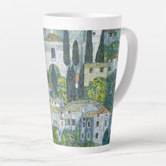 Kerk (Kirche) in Cassone door Gustav Klimt Latte Mok (Rechterhoek)