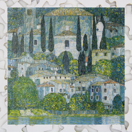 Kerk (Kirche) in Cassone door Gustav Klimt Legpuzzel