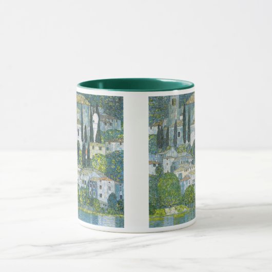 Kerk (Kirche) in Cassone door Gustav Klimt Mok (Midden)