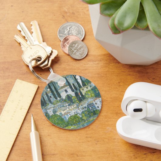 Kerk (Kirche) in Cassone door Gustav Klimt Sleutelhanger (Bureau)