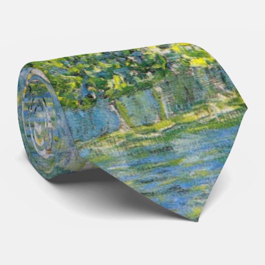 Kerk (Kirche) in Cassone door Gustav Klimt Stropdas (Opgerold)