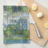 Kerk (Kirche) in Cassone door Gustav Klimt Theedoek (Quarter Fold)