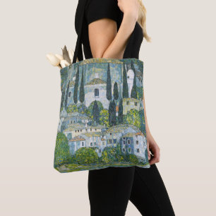 Kerk (Kirche) in Cassone door Gustav Klimt Tote Bag