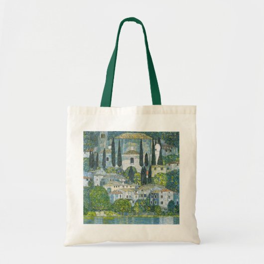 Kerk (Kirche) in Cassone door Gustav Klimt Tote Bag (Voorkant)
