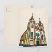 Kerk Kunst Briefkaart (Voorkant / Achterkant)