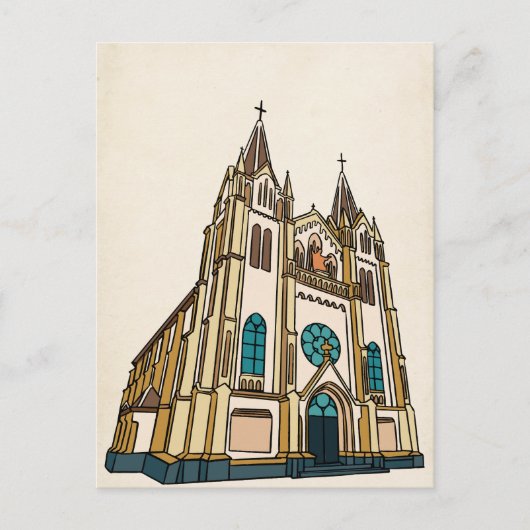 Kerk Kunst Briefkaart (Voorkant)