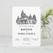 Kerk kunst minimalistisch kaart (Staand voorkant)