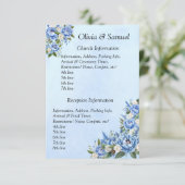 Kerk & Locatie info - Blauwe Lotus  Informatiekaartje (Staand voorkant)