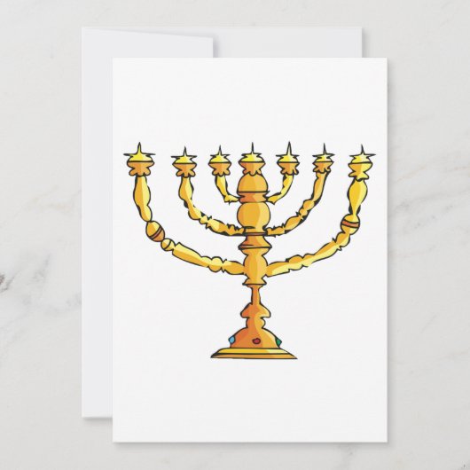 Kerk Menorah Kaart (Voorkant)