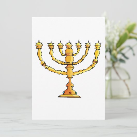 Kerk Menorah Kaart (Staand voorkant)