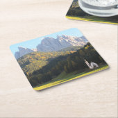 Kerk met onderzetter van het Dolomietgebergte (Schuin)