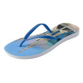 Kerk met uitzicht op de oceaan teenslippers (Schuin)