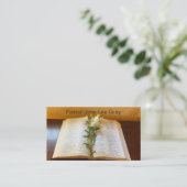 Kerk, ministerie, Christelijk, Bijbelse Visitekaar Visitekaartje (Staand voorkant)