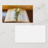 Kerk, ministerie, Christelijk, Bijbelse Visitekaar Visitekaartje (Voorkant / Achterkant)