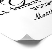 Kerk Muur Kunst Schrift Religieus citaat Poster (Hoek)