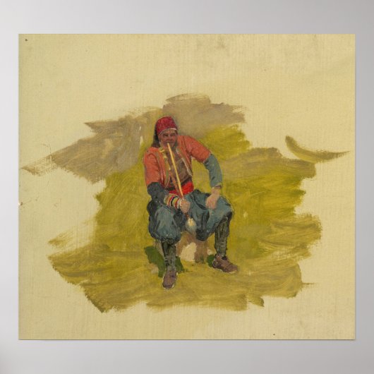 Kerk - Nabije Oosten Man Ezel 1868 Poster (Voorkant)