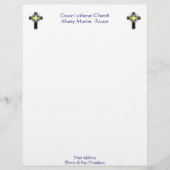 Kerk of pastor Letterhead Briefhoofd Ontwerp (Voorkant)