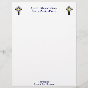 Kerk of pastor Letterhead Briefhoofd Ontwerp