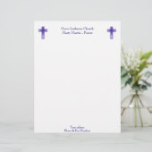 Kerk of pastor Letterhead Persoonlijk Briefhoofd (Staand voorkant)