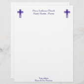 Kerk of pastor Letterhead Persoonlijk Briefhoofd (Voorkant / Achterkant)