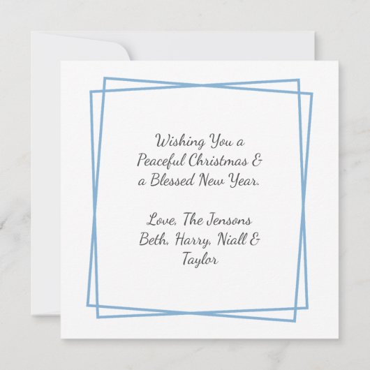 Kerk op een besneeuwde winterdag | Christmas Kaart (Achterkant)