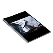 Kerk op een heuvel met Psalm 15:1-2 Notitieboek (Rechterzijde)