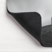 Kerk op een heuvel zwart-wit muismat (Hoek)