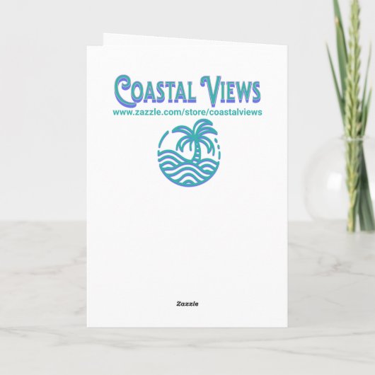  kerk op een winterse kerstdag kaart (Achterkant)