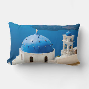 Kerk op het eiland Santorini foto, Griekenland Kussen