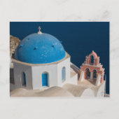 Kerk op het eiland Santorini, Griekenland Briefkaart (Voorkant)