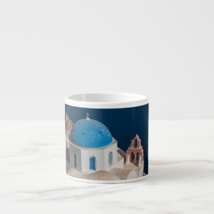 Kerk op het eiland Santorini, Griekenland Espresso Kop