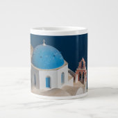 Kerk op het eiland Santorini, Griekenland Grote Koffiekop (Voorkant)