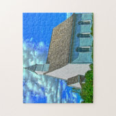 Kerk op het platteland in Quebec Canada. Legpuzzel (Verticaal)