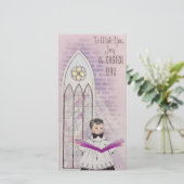  Kerk op paasdag Feestdagenkaart (Staand voorkant)