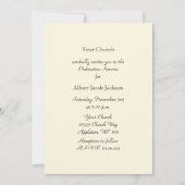 Kerk Ordinatie Uitnodiging Kruis & Duif (Achterkant)