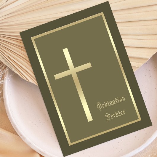 Kerk Ordinatie Uitnodiging Kruis Uitnodiging