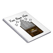 Kerk Orgel Organist Koor Muziek Leraar Custom Notitieboek (Rechterzijde)
