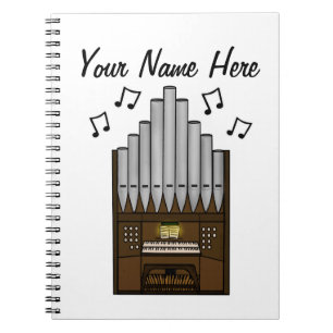 Kerk Orgel Organist Koor Muziek Leraar Custom Notitieboek