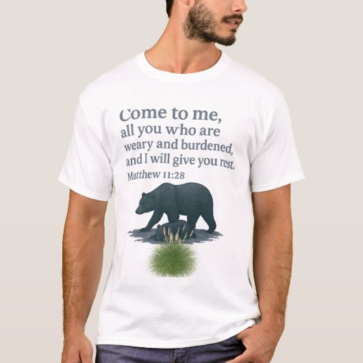 Kerk Over Angst Christelijk T-Shirt – Mattheüs (Voorkant)