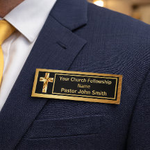 Kerk Pastoor Klasse Goud en Zwart 