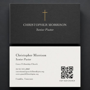 Kerk Pastor QR-code Visitekaartje