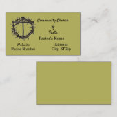 Kerk/pastor Visitekaartje (Voorkant / Achterkant)